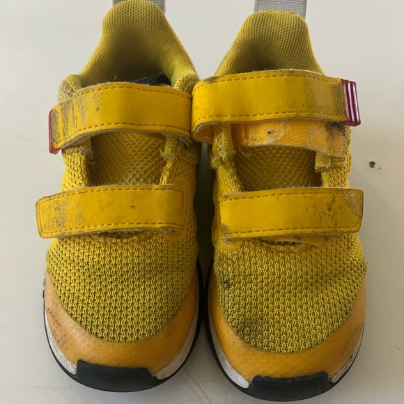 Adidas x Lego Sports Pro CF 1 Infant Toddler Boy Casual Sneaker Yellow Shoe - Picture 2 of 9